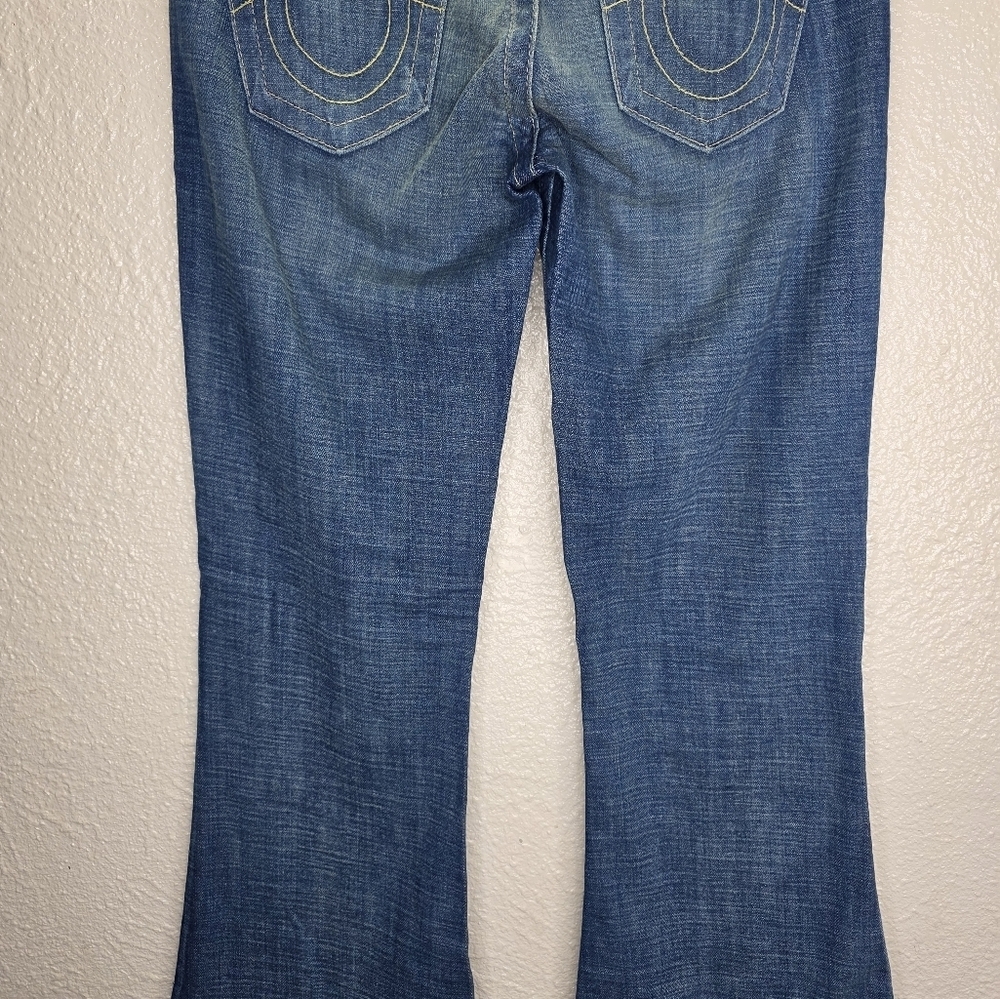 True Religion 2000s Y2k Flared Bell Bottom Women's Denim Jeans Size 28 30427 - Picture 9 of 16